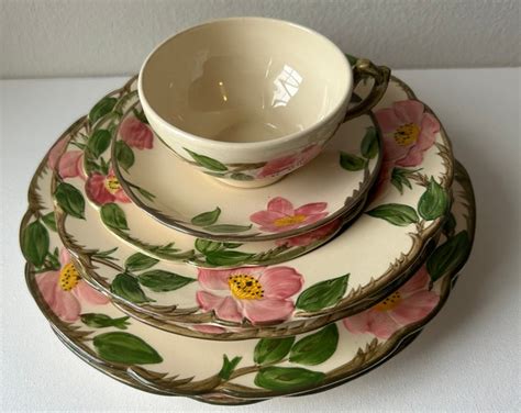 Vintage Franciscan Dinnerware Platter Made In England Dishware Flower