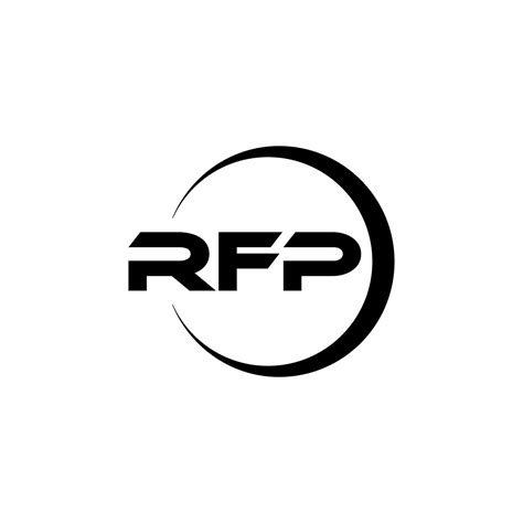 Rfp Letter Logo Design In Illustrator Vector Logo Calligraphy Designs