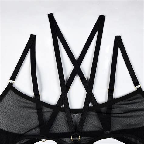 Hot 2023 Sexy Underwear 5 Sets Fashion Complex Belt Stitching Waist Cover See Through Panties