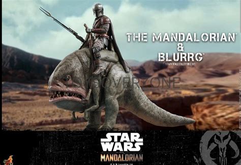 100 全新 現貨 Star Wars 1 6 12吋 星球大戰系列 hot toys Mandalorian Blurrg set 大全套 TMS046 興趣及遊戲 玩具