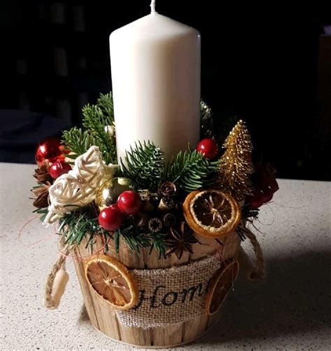 БОЛЬШАЯ СВЕЧА В ДЕРЕВЯННОМ ВЕДЕРКЕ.МИЛЫЙ ПОДАРОК )))) | Easy christmas ...