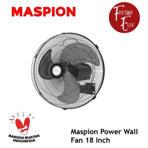 Jual Maspion Power Wall Fan Inch Pw Kipas Angin Dinding Tornado