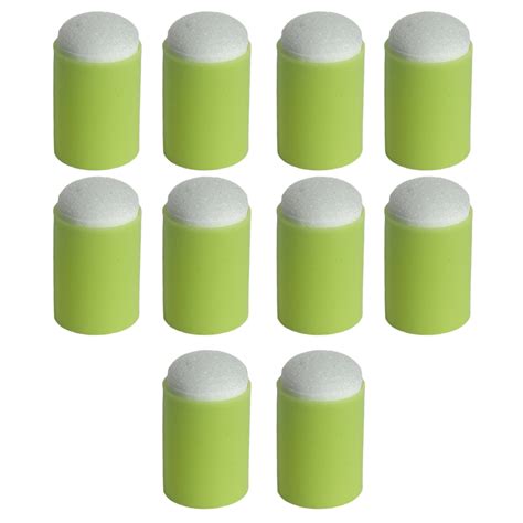 Aqzb 10 Pcs Sponge Daubers Finger Painting Sponge Daubers Craft