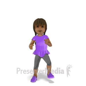 animated excited girl