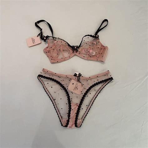 Agent Provocateur Lingerie Set Cute Sheer Pink With Depop