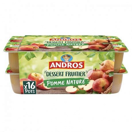 Andros Dessert De Pomme Nature X G