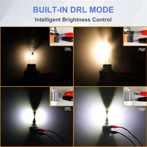 H15 LED Headlight Bulbs Super Bright LED Bulb Cool White 72W 7600lm ...