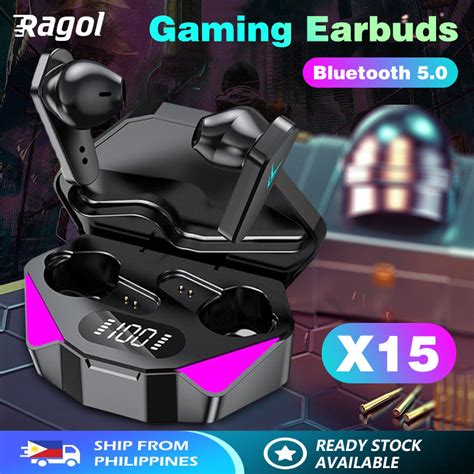 X Tws Wireless Earphones Bluetooth Headphone G Led Earbuds Gaming