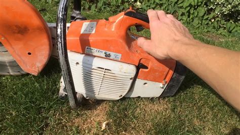 Used Stihl Ts Petrol Disk Cutter Cut Off Saw Youtube