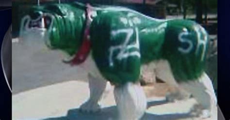 Statue Of West Covina High School's Bulldog Mascot Defaced With ...