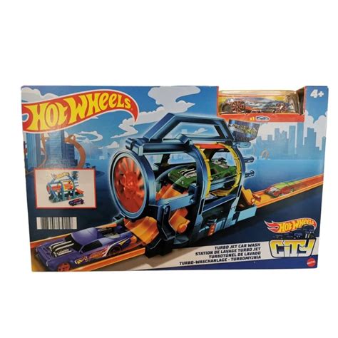 HOT WHEELS FJN Pista Turbo Jet Car Wash HOT WHEELS