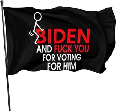 Amazon Fuck Biden And Fuck You For Voting For Him Flag Vivid Color Decoration Flags Banner