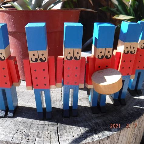 Wooden Toy Soldiers - Etsy