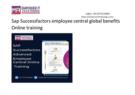 PPT Sap Successfactors Employee Central Global Benefits Online