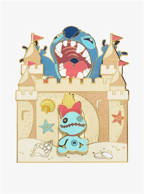 Hot Topic Loungefly Disney Lilo Stitch Scrump Sandcastle Enamel Pin Mall Of America