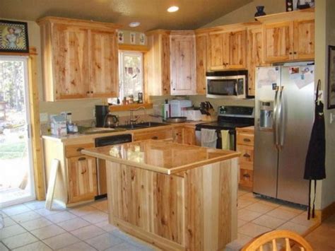 Knotty Hickory Kitchen Cabinets Hickory Cabinets Natural Color For