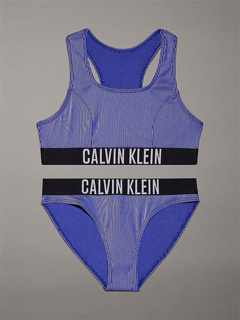 Kız Çocuk Bralet Bikini Seti Mavi KY0KY00088C86 Calvin Klein