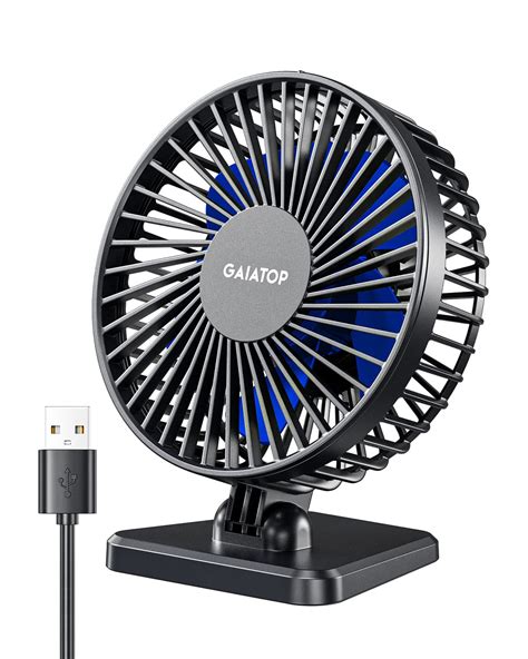 Gaiatop Small Desk Fan Portable 3 Speeds Wind Desktop Table Cooling