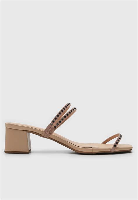 Tamanco My Shoes Strass Nude Compre Agora Dafiti Brasil