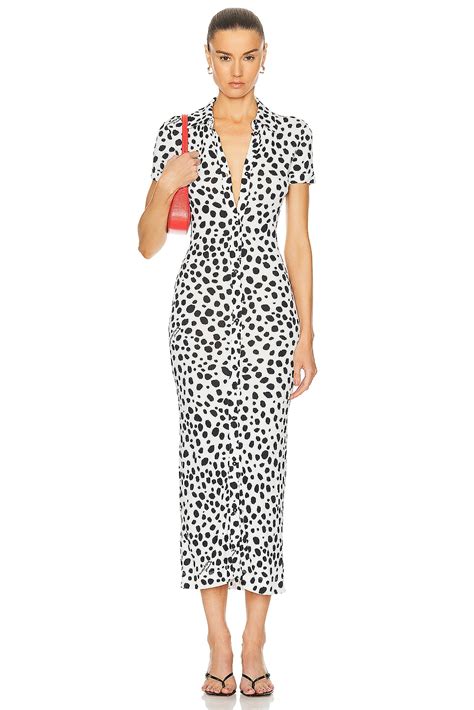 Moschino Jeans Maxi T Shirt Dress In Fantasy Print Black Fwrd