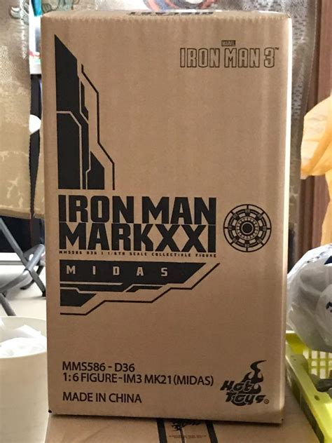 Hot Toys MMS586 D36 Iron Man 3 Mk 21 Mark XXI MIDAS Executive 1 6 Scale Action Figure Hobbies