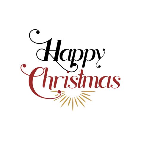 Merry Christmas Typography 15723543 Png