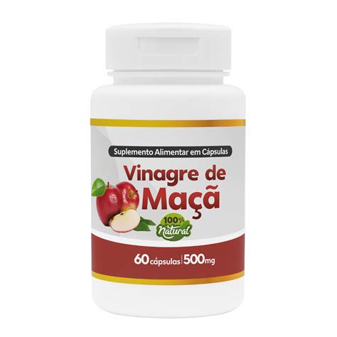 Qual O Melhor Vinagre De Maçã Em Cápsula - Vinagre de Maçã em Cápsulas 500mg | 60 cápsulas | Suplemento Natural ...