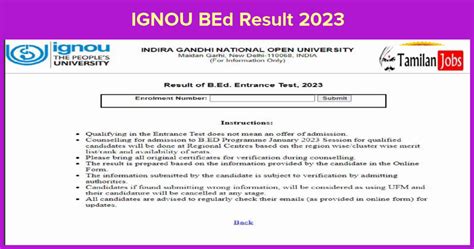 IGNOU B Ed Result 2023 Out Check Your Scorecard Now