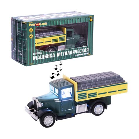 Игрушка "Машинка металлическая со звуком и светом", Play the Game, в ...