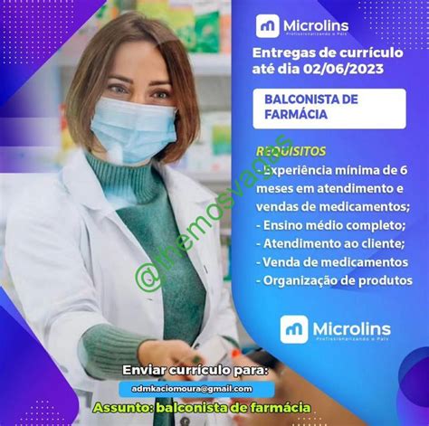 Vagas De Balconista De Farmacia - Balconista de Farmácia | Parnaíba – PI | 01 vaga(s) | Themos Vagas ...