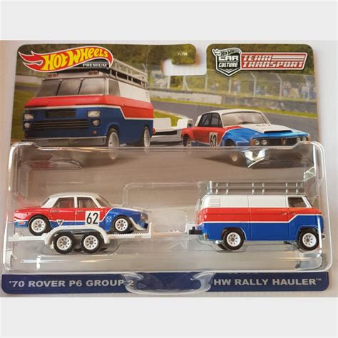 Hot Wheels Rover P Group And HW Rally Hauler
