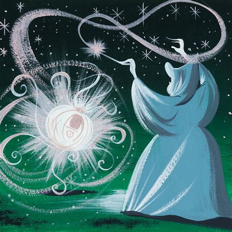 mary blair cinderella concept art print fairy godmother disney etsy