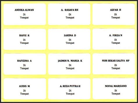Contoh Penulisan Nama Di Undangan Pernikahan
