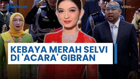 Kebaya Merah Selvi Ananda Di Acara Pelantikan Gibran Jadi Wakil