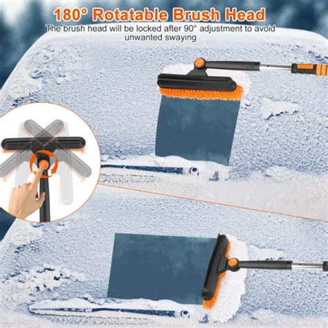 Dropship 5 In 1 Detachable Snow Remover Kits Extendable Ice Scraper