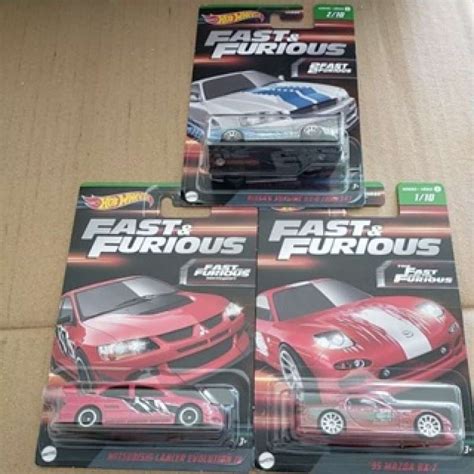 Jual Hot Wheels Fast And Furious 2023 Nissan Skyline Lancer Toyota Supra Mitsubishi Eclipse