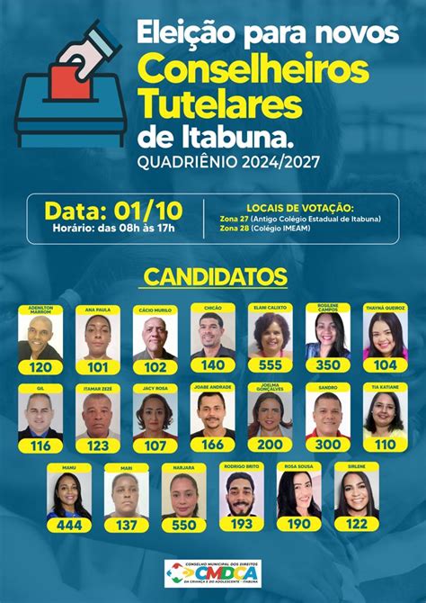 Itabuna Neste Domingo Tem Elei O Para Conselheiros Tutelares Conhe A