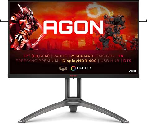 AGON 27" PRO AG273QZ 0.5ms 240hz HDMI,DisplayPort FreeSync Pro Light FX ...