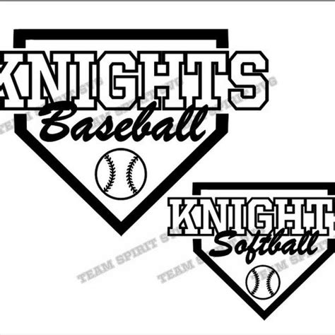 Knights Baseball Svg Softball Download Files Baseball Laces Etsy