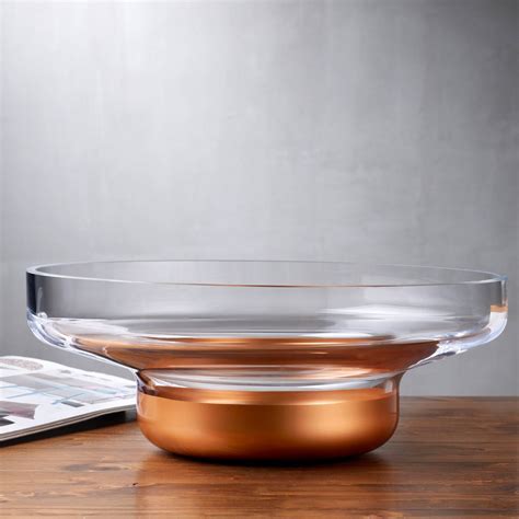 Nude Glass Contour Bowl Wide Misa Miedziana