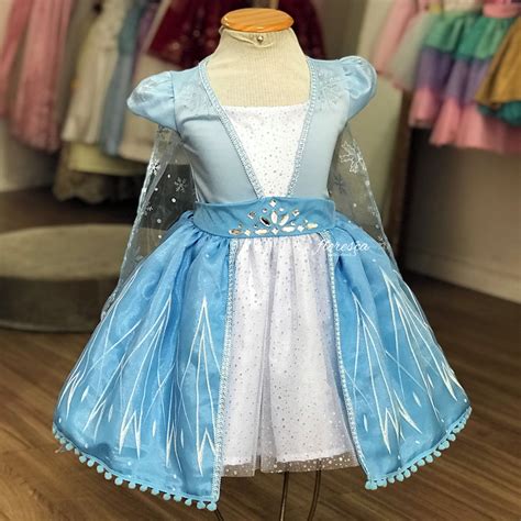 Vestido Infantil Princesa Elsa - Frozen 2 | Elo7