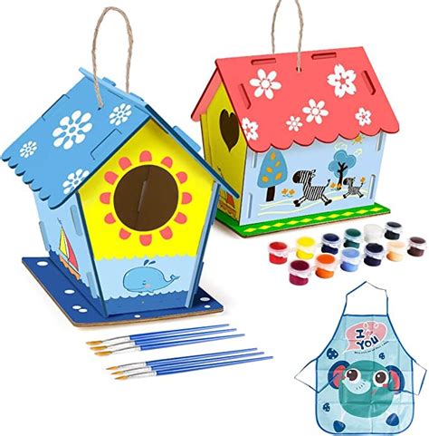 2Pack DIY Bird House Kit for Kids | Best bird house kits