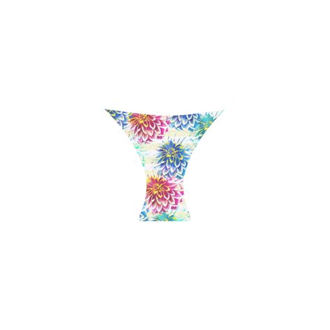 Colorful Dahlias Custom Bikini Swimsuit ID D