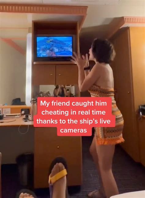 Influencer catches boyfriend cheating on cruise ship security cam