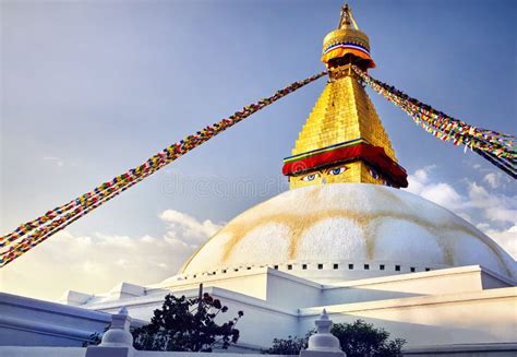 Bodnath stupa in Kathmandu stock photo. Image of asian - 105224560