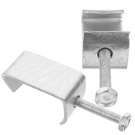 Goilinor 2pcs Stainless Steel Clamps Heavy Duty C Clamps Ventilation