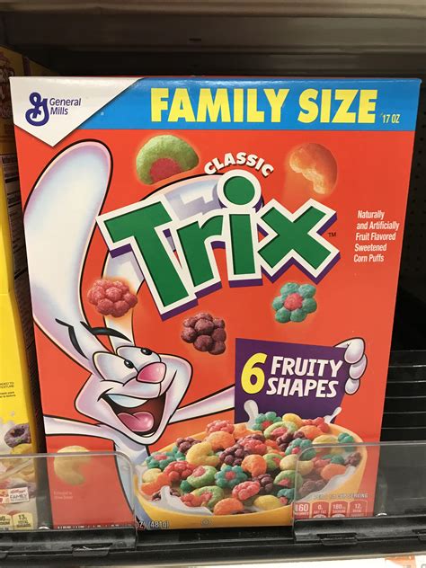 Trix Cereal With The Classic Fruity Shape R Nostalgia