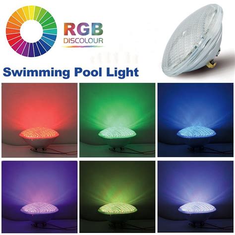 Par V W Leds Glass Swimming Pool Lamp Underwater Led Light Rgb