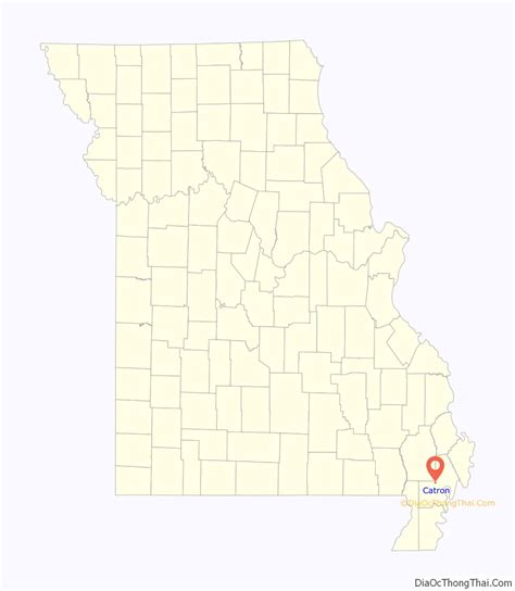 Map of Catron town - Thong Thai Real