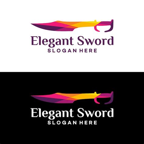 Premium Vector | Elegant Sword Logo designs template